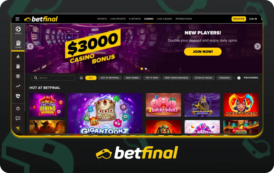 Betfinal Casino Bonus
