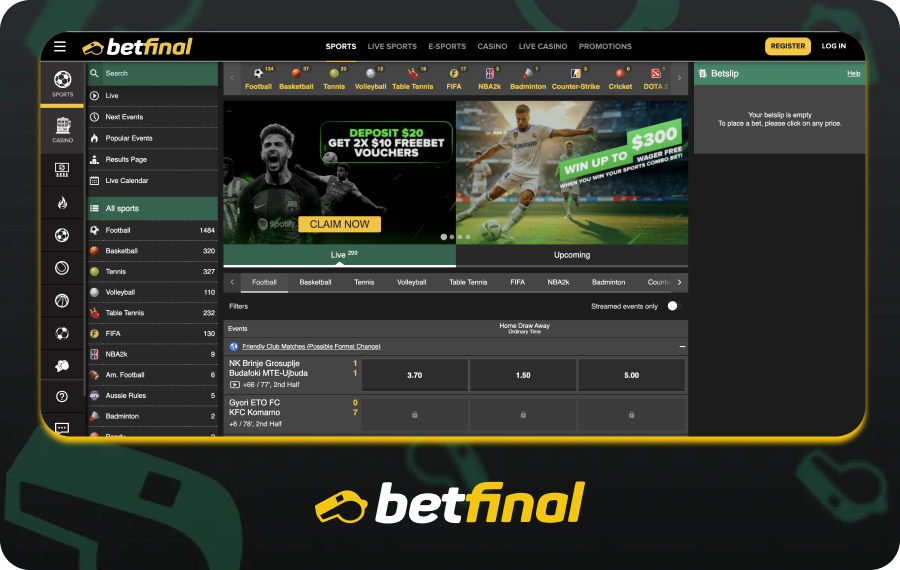 Live Betting Betfinal