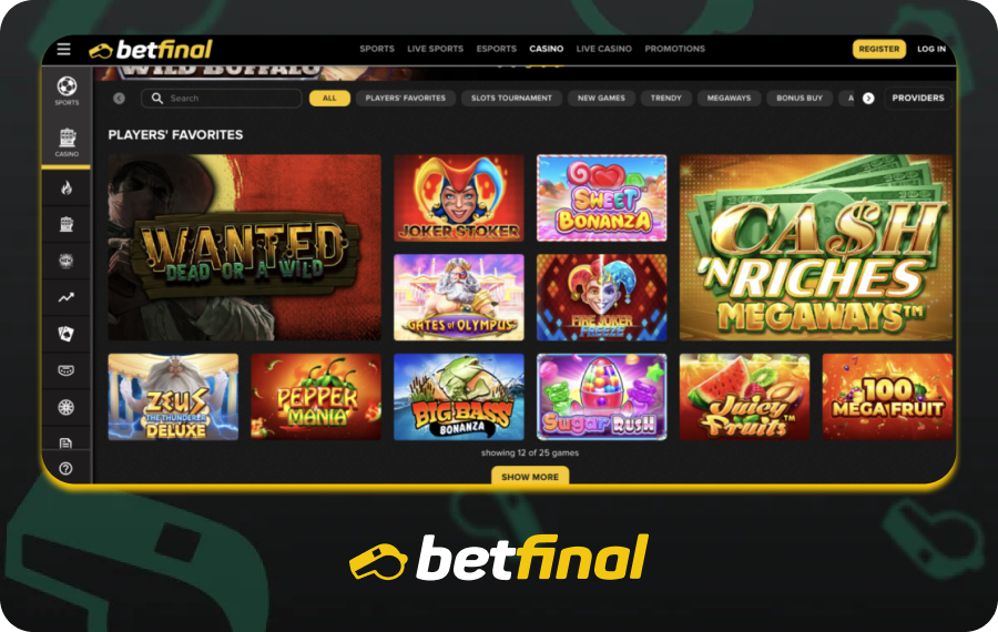 Game Catalog Betfinal Casino